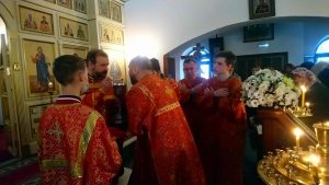 Божественная литургия в Сергиевской храме г. Красногорска
